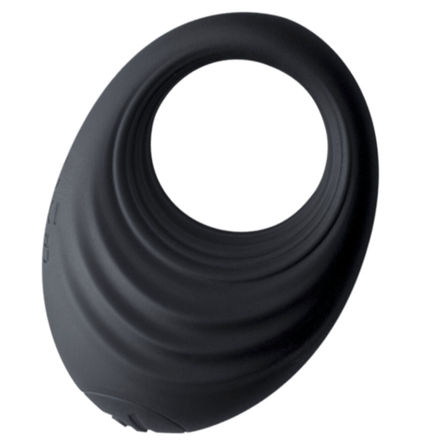 Anello Fallico Vibrante Rocks-Off Spire — Silicone, Nero
