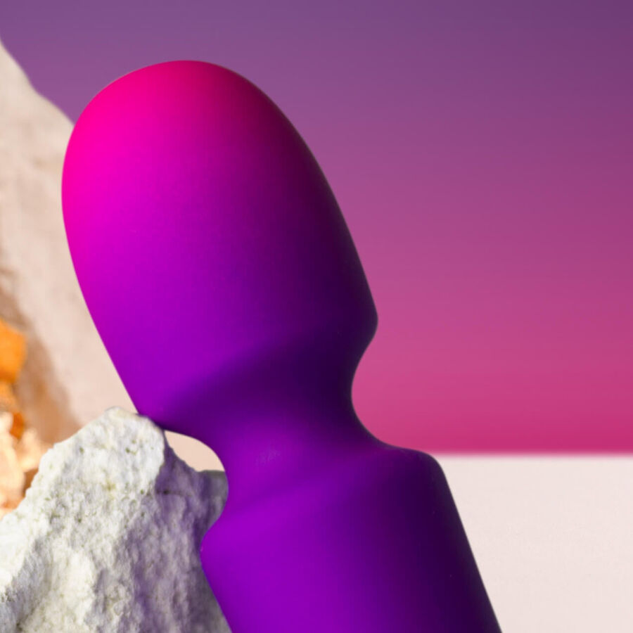 Vibratore Wand Mini Rocks-Off Glo-Girl — Silicone, 10 Modalità