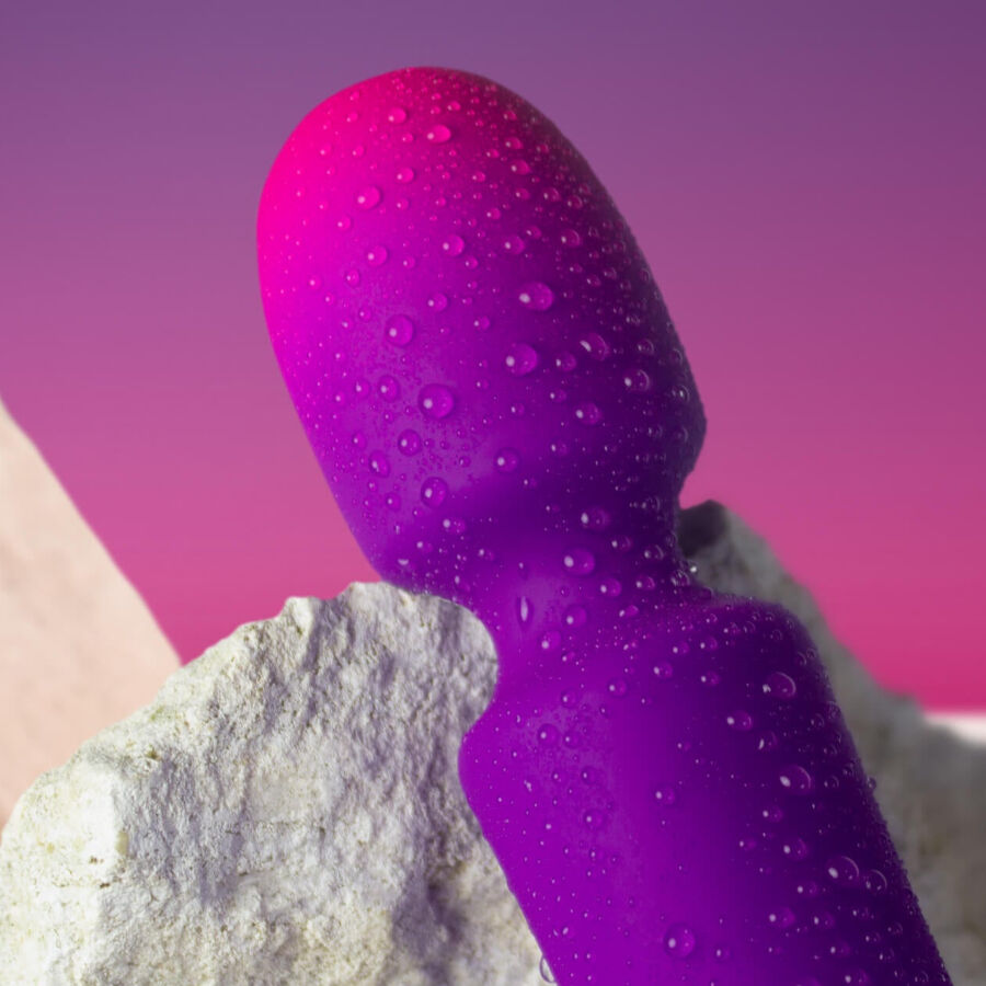 Vibratore Wand Mini Rocks-Off Glo-Girl — Silicone, 10 Modalità