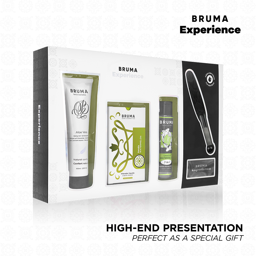 Kit Erotico Aromatizzato Bruma Xperience — Anguria, 4 Pezzi