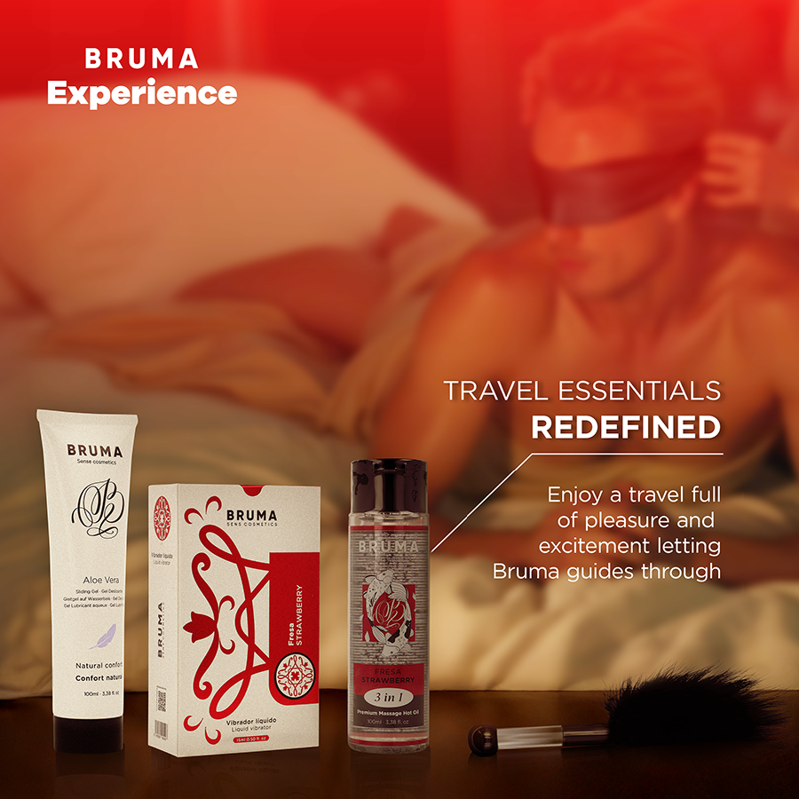 Kit Erotico Sensoriale Bruma Xperience — Fragola, Vibratore Liquido
