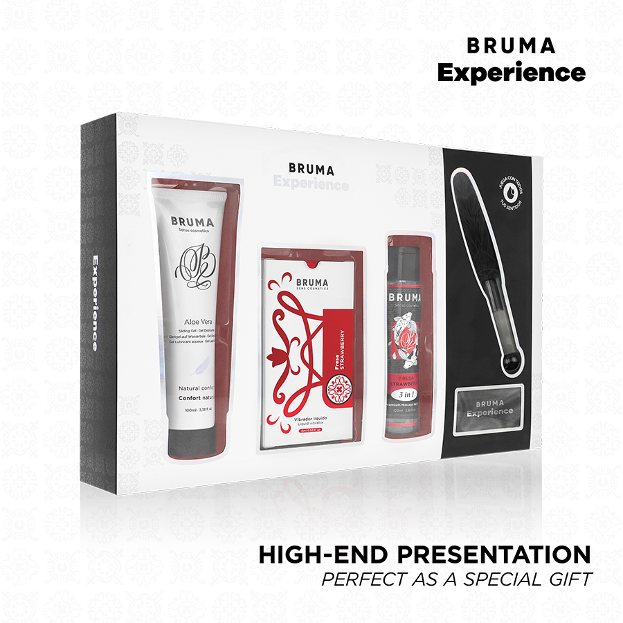 Kit Erotico Sensoriale Bruma Xperience — Fragola, Vibratore Liquido