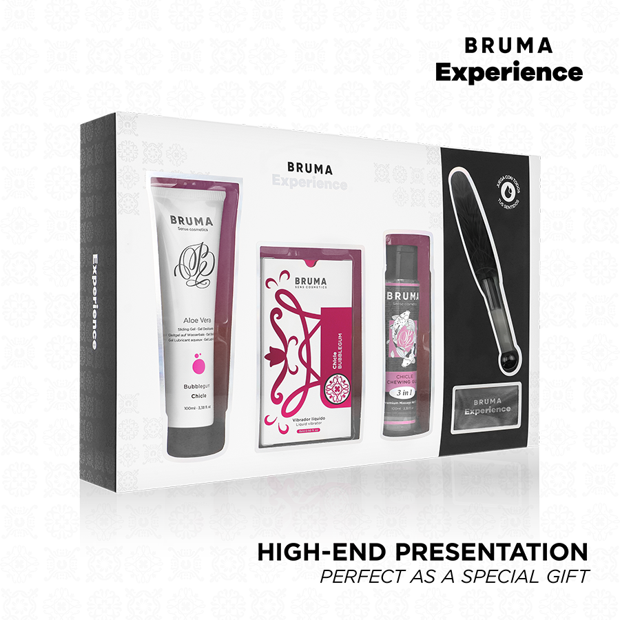 Kit Erotico Sensoriale Bruma Xperience — Vibratore Liquido e Piuma