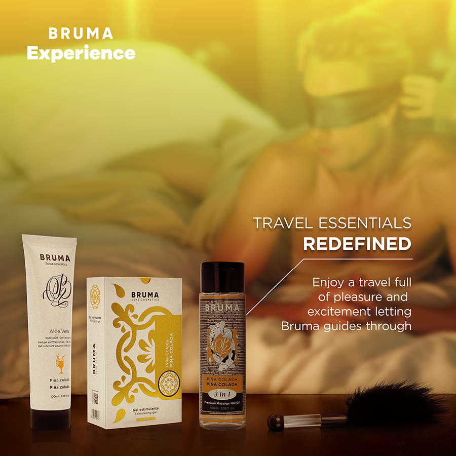Kit Erotico Pina Colada Bruma Xperience — Lubrificante e Gel