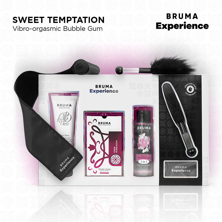 Kit Erotico Sensoriale Bruma Xperience — Vibratore Liquido e Piuma