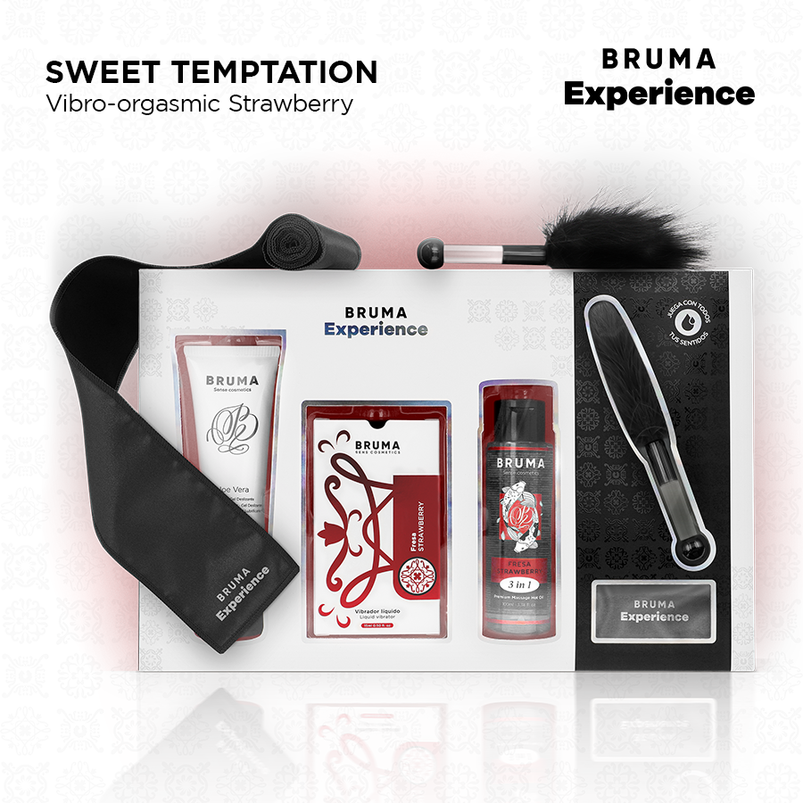 Kit Erotico Sensoriale Bruma Xperience — Fragola, Vibratore Liquido