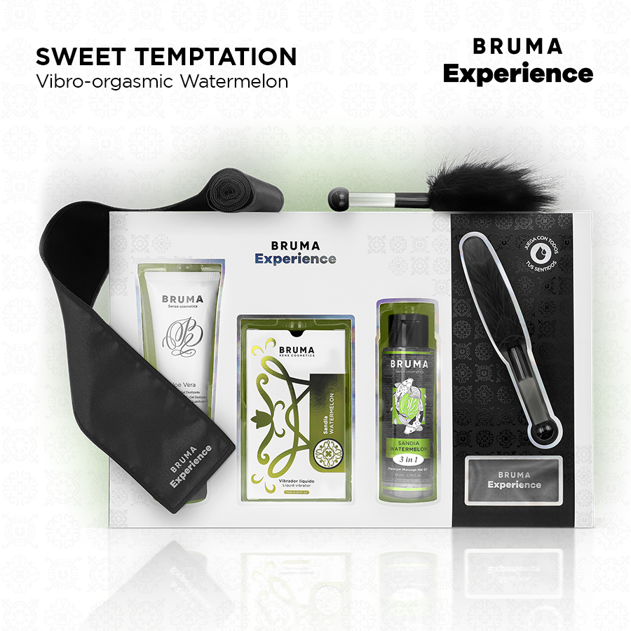 Kit Erotico Aromatizzato Bruma Xperience — Anguria, 4 Pezzi