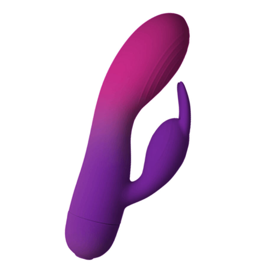 Vibratore Rabbit Rocks-Off Glo-Girl — Doppio Motore, Viola