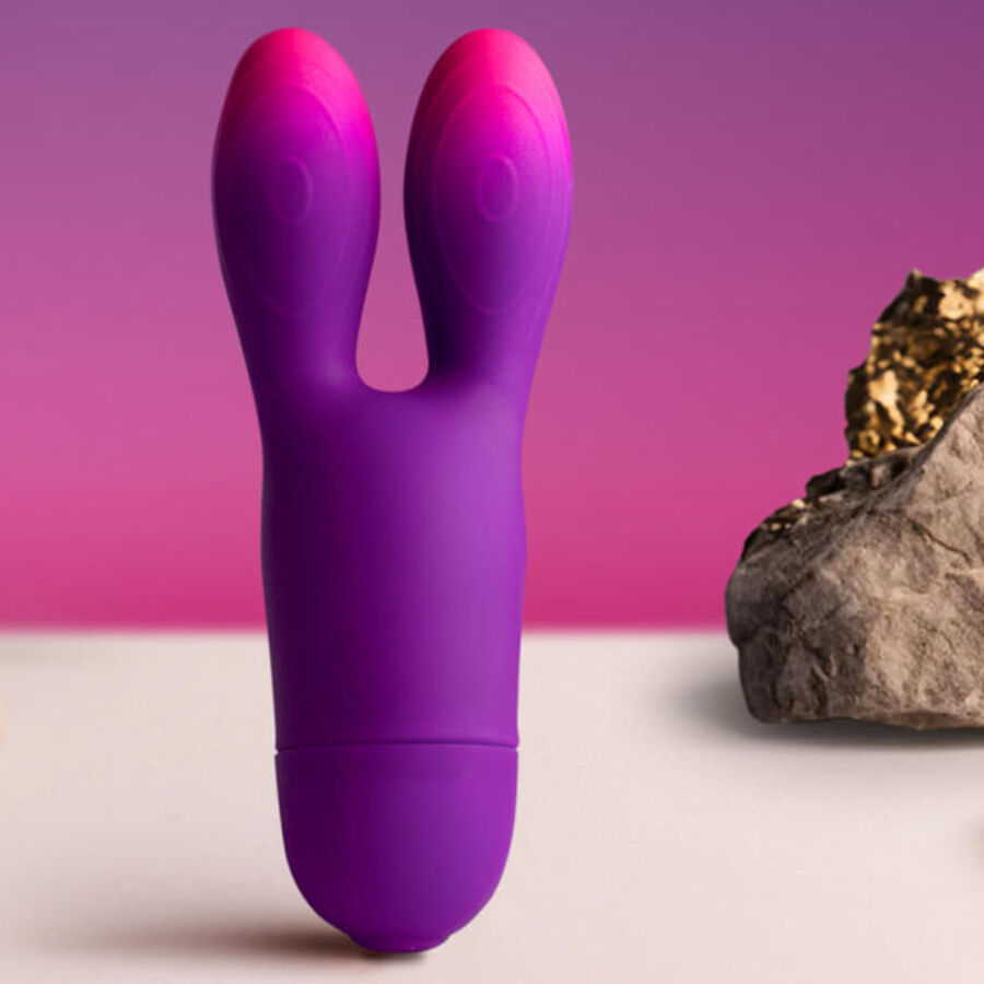 Vibratore Rabbit Flessibile Rocks-Off Glo-Girl Bunny — Viola