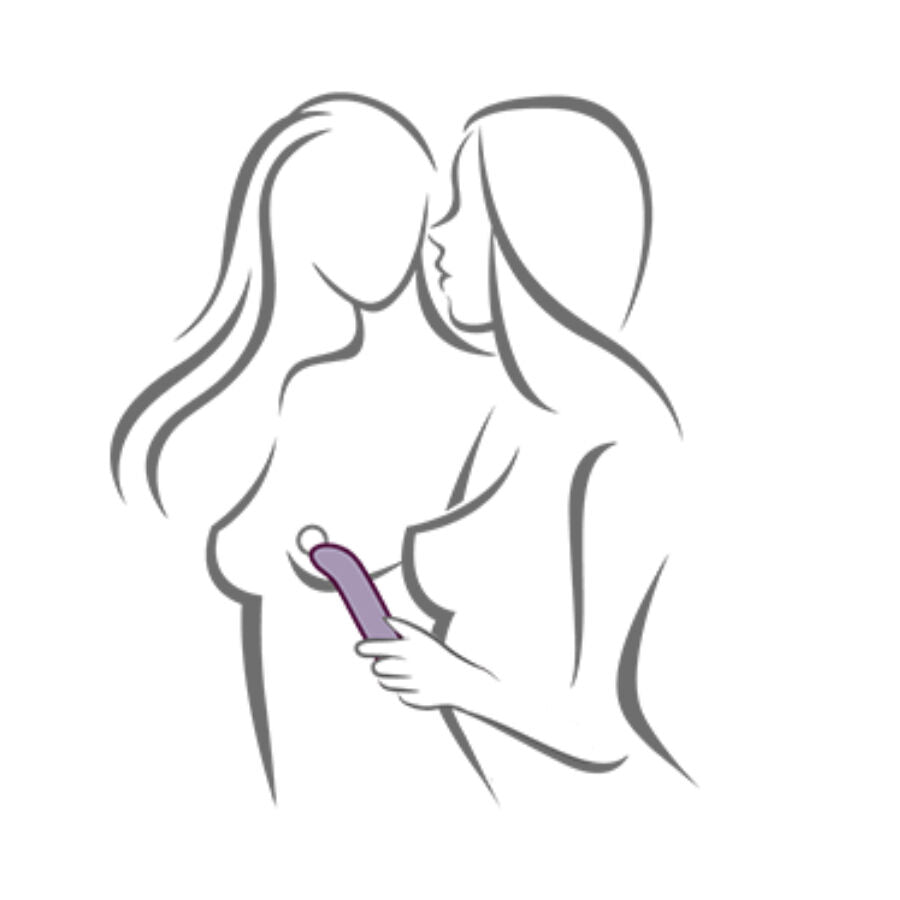 Vibratore Punto G Rocks-Off Chaiamo G — Silicone, Viola