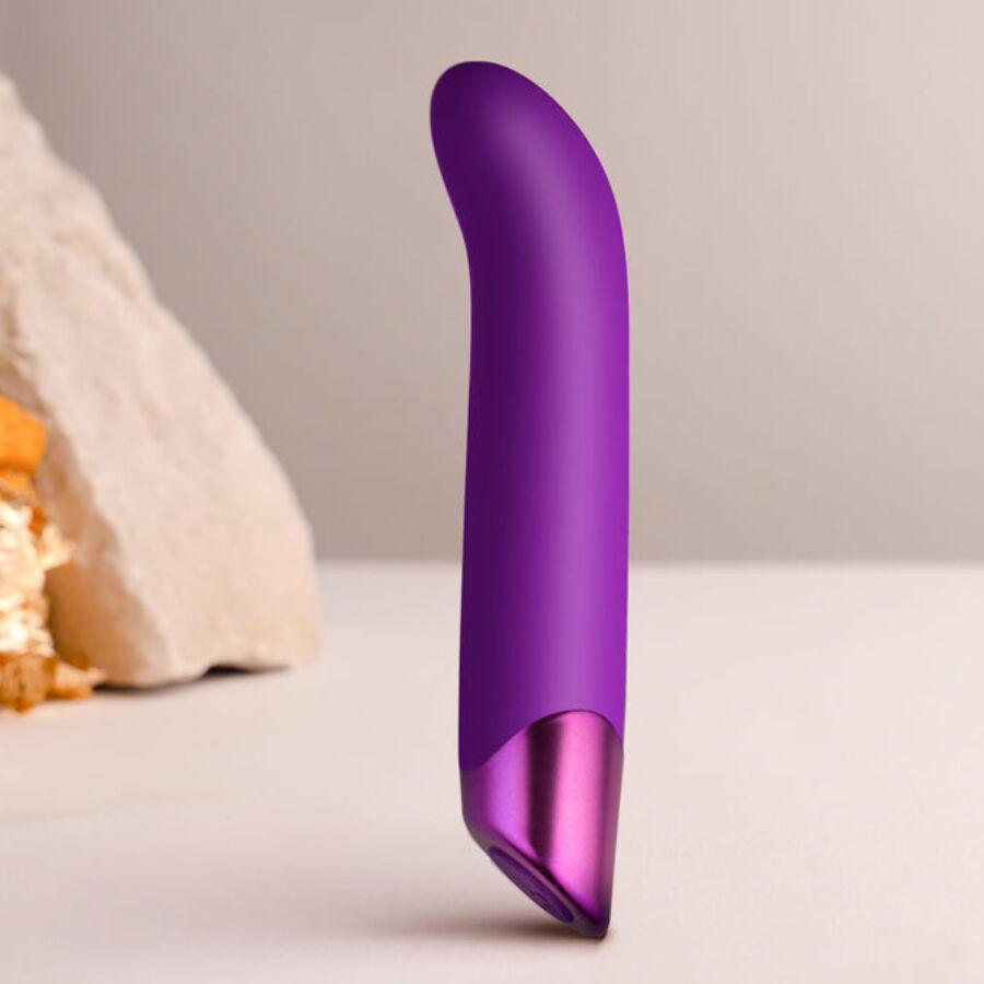 Vibratore Punto G Rocks-Off Chaiamo G — Silicone, Viola