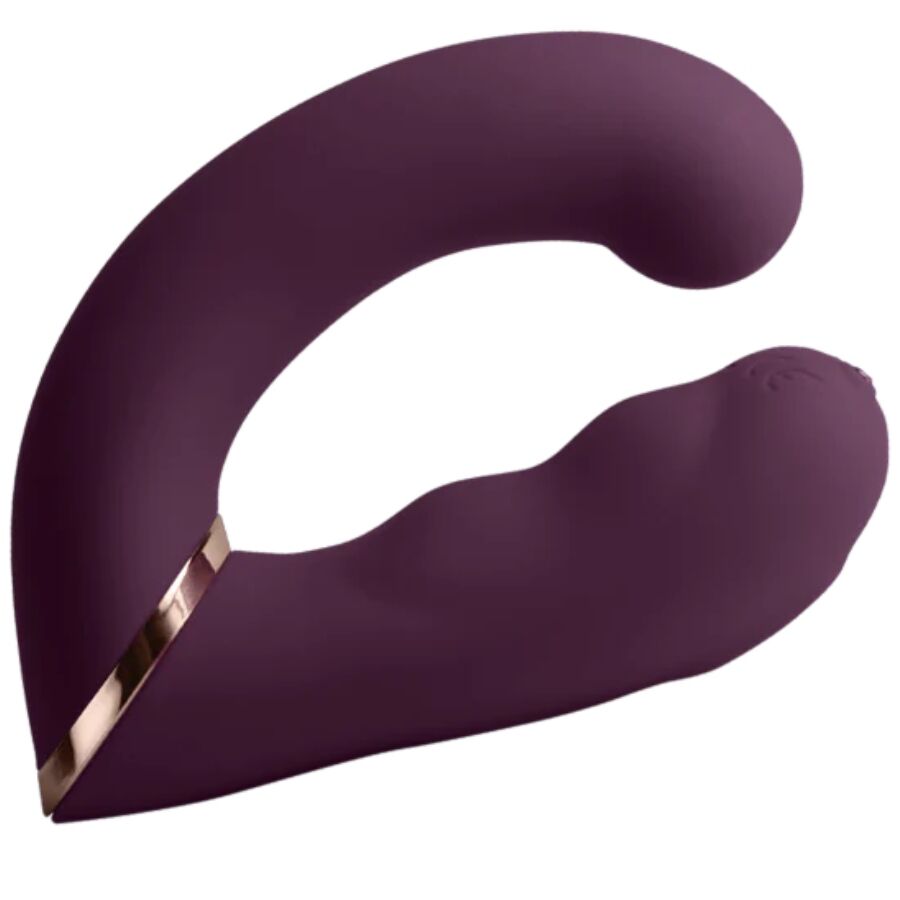Vibratore Rabbit Rocks-Off Gemini — Punto G e Clitoride, Viola