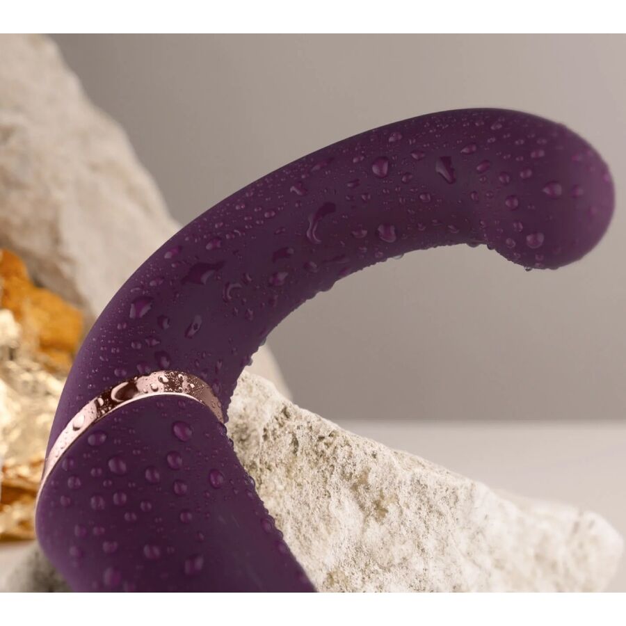 Vibratore Rabbit Rocks-Off Gemini — Punto G e Clitoride, Viola