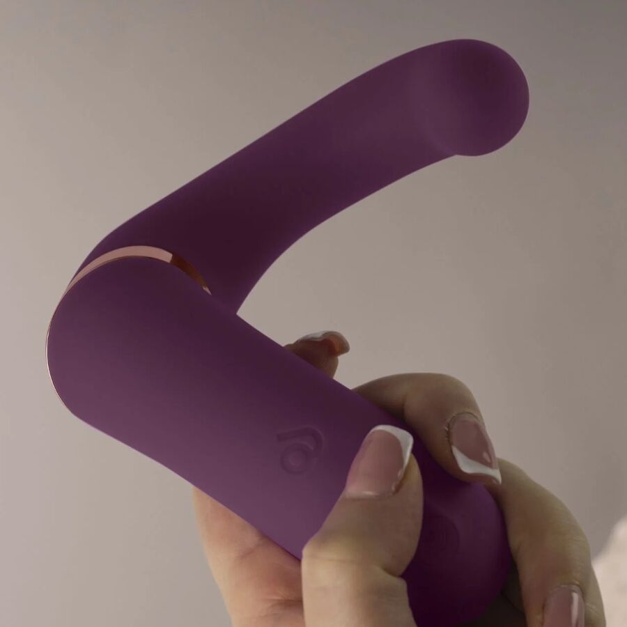 Vibratore Rabbit Rocks-Off Gemini — Punto G e Clitoride, Viola
