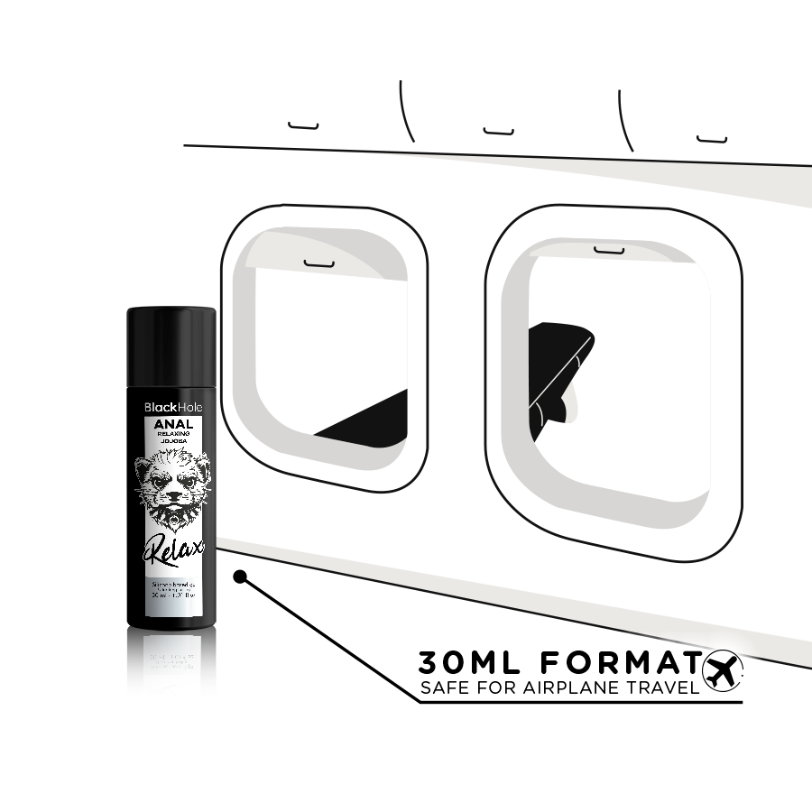Lubrificante Anale Rilassante Silicone Black Hole Jojoba — 30 ml