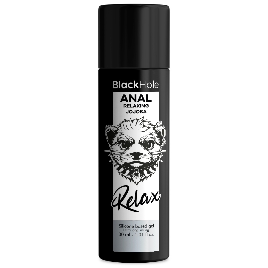 Lubrificante Anale Rilassante Silicone Black Hole Jojoba — 30 ml
