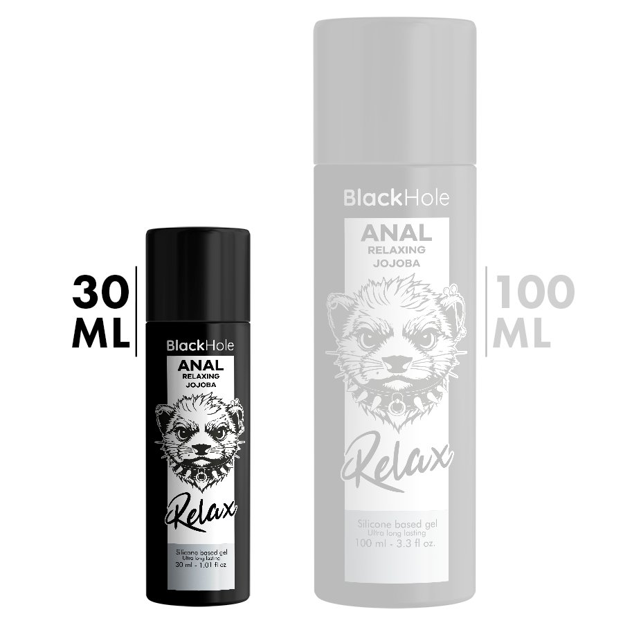 Lubrificante Anale Rilassante Silicone Black Hole Jojoba — 30 ml