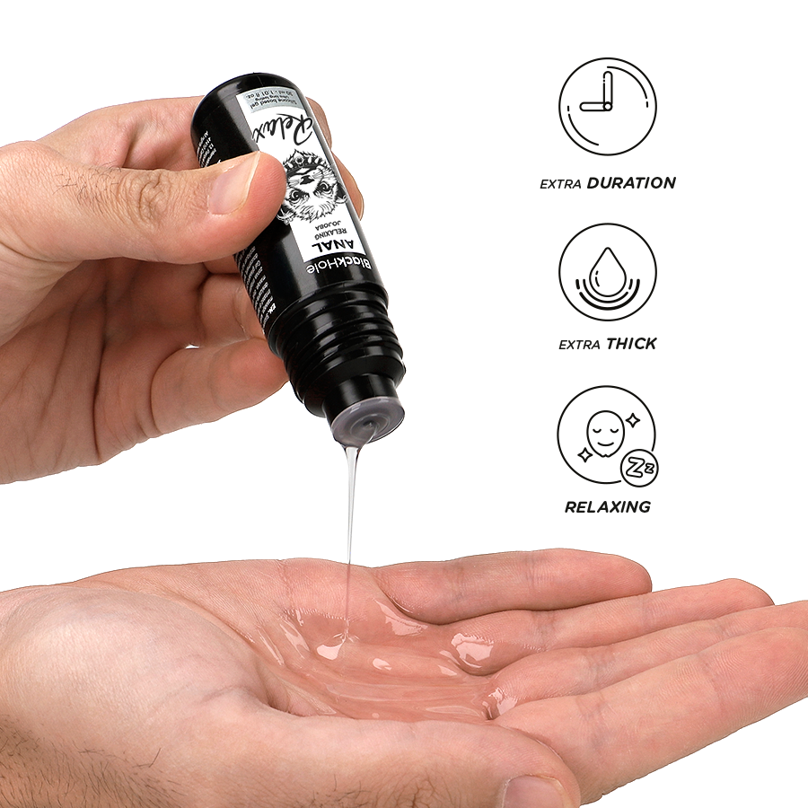 Lubrificante Anale Rilassante Silicone Black Hole Jojoba — 30 ml