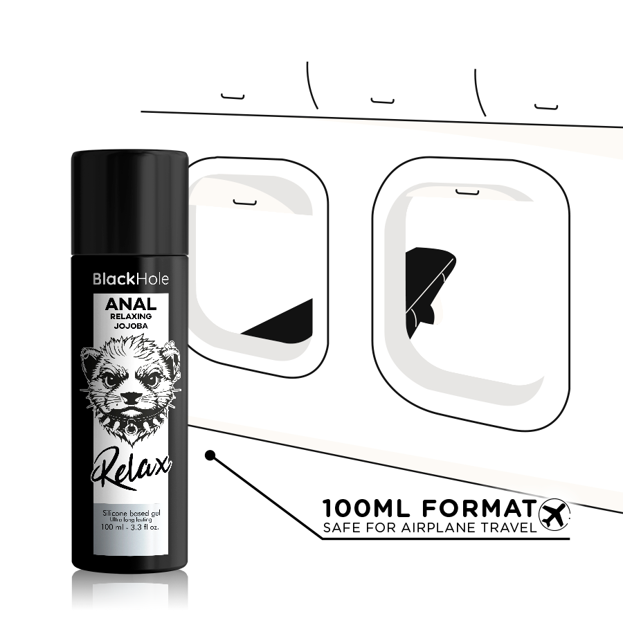 Lubrificante Anale Rilassante Black Hole Jojoba Relax — 100 ml