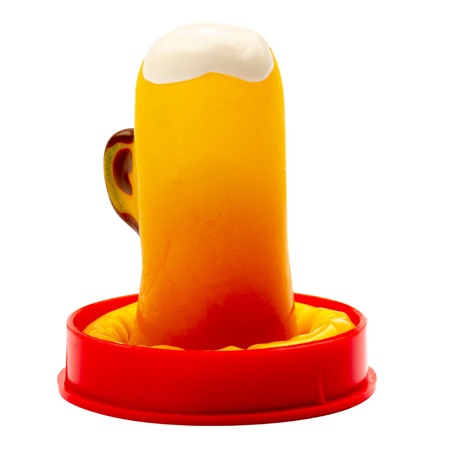 Preservativi Dipinti a Mano Condomerie — Fantasia Bicchiere di Birra