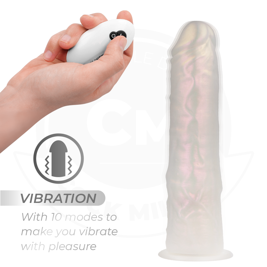 Dildo Realistico Vibrante con Luce Cock Miller — 20,5 cm