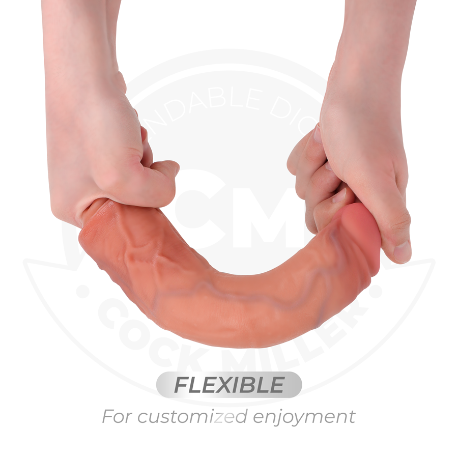 Dildo Realistico Vibrante con Telecomando Cock Miller — 21,5 cm