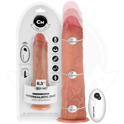 Dildo Realistico Vibrante con Spinta Cock Miller — 21,5 cm