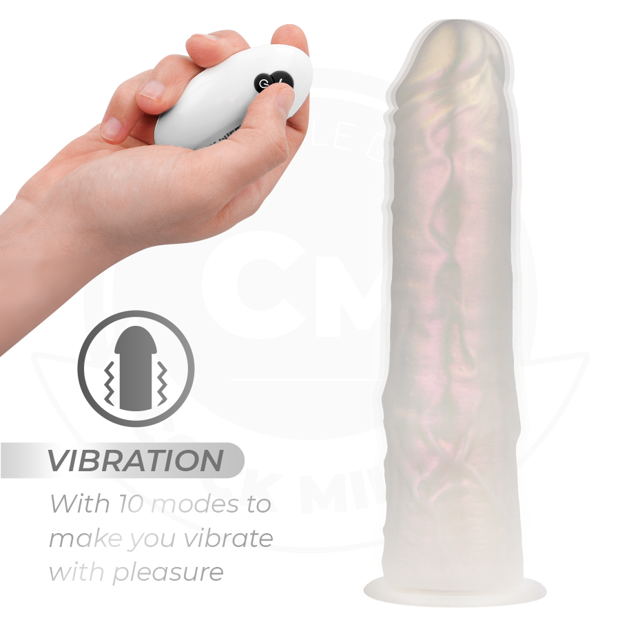 Dildo Realistico Vibrante con Luce Cock Miller — 21,5 cm