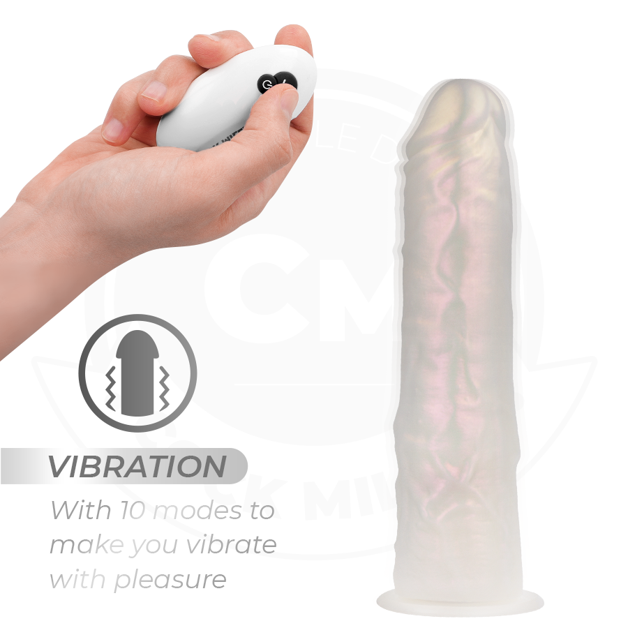 Dildo Realistico Vibrante con Luci Cock Miller — 19,5 cm