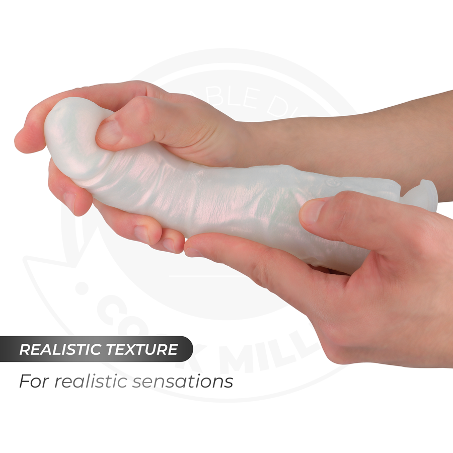 Dildo Realistico Vibrante con Luci Cock Miller — 19,5 cm