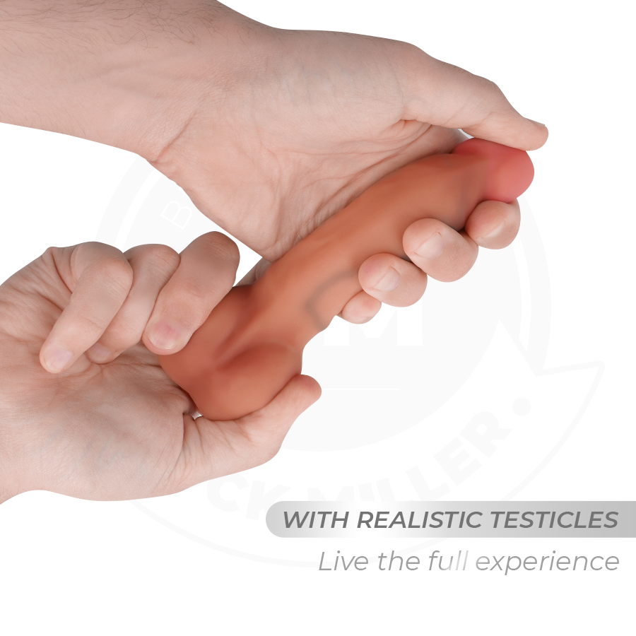 Dildo Realistico Flessibile Cock Miller — Ventosa, 14,8 cm