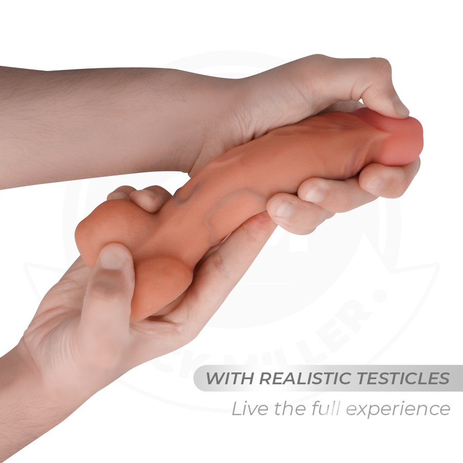 Dildo Realistico Flessibile Cock Miller — Silicone, 18 cm