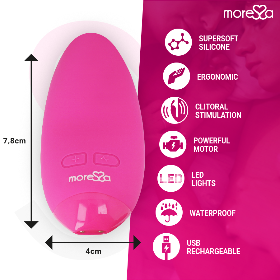 Vibratore Clitoride Moressa Blossom — 6 Modalità, Rosa
