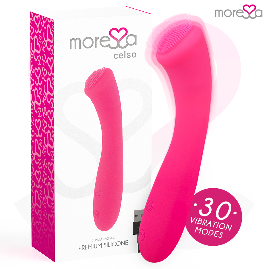 Vibratore Clitoride Flessibile Moressa Celso — Silicone Ricaricabile