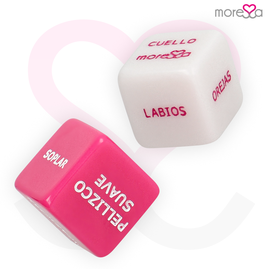 Dadi Erotici con Borsa in Raso Moressa — Gioco di Coppia