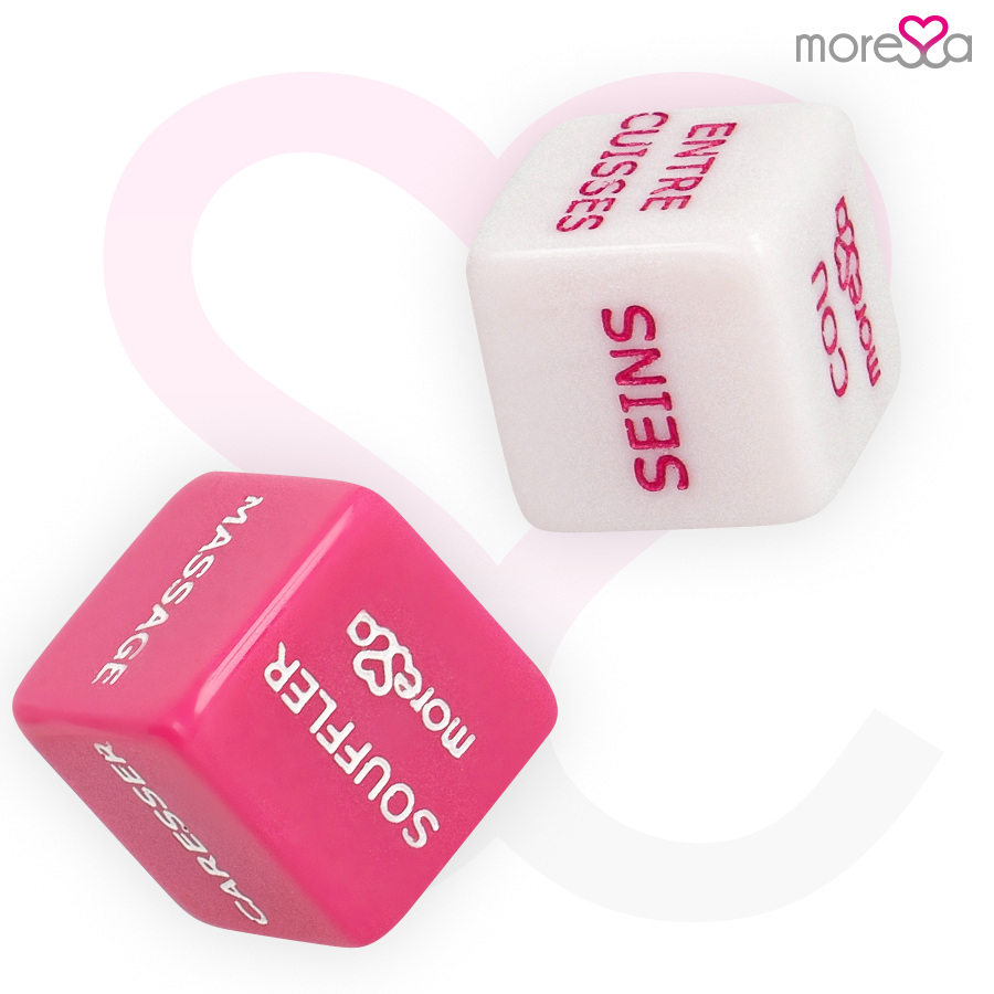 Dadi Erotici Moressa — Gioco di Coppia con Sacchetto in Raso