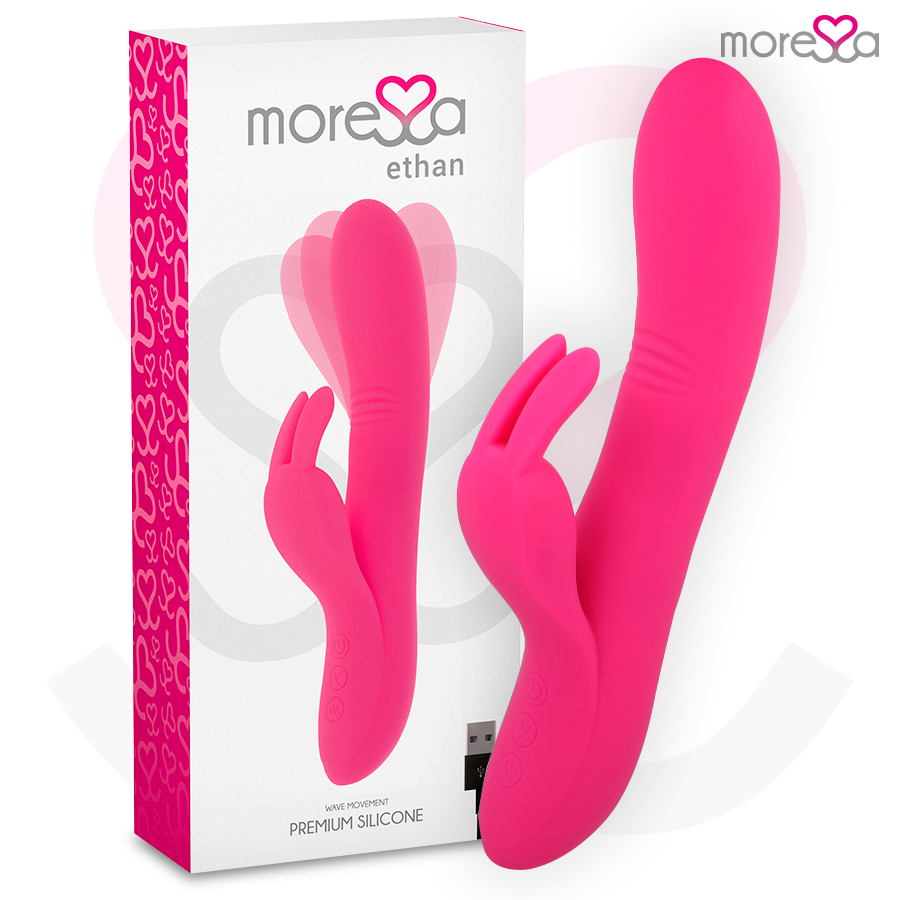 Vibratore Rabbit Moressa Ethan Premium — Silicone, Ricaricabile