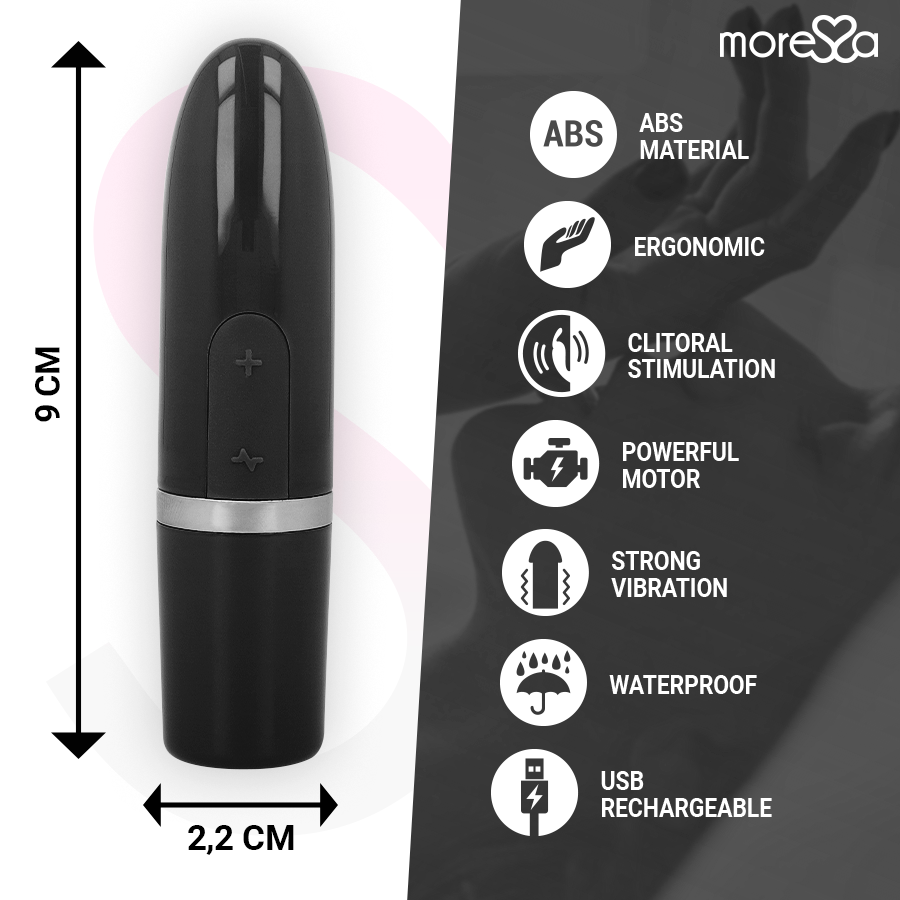 Vibratore da Viaggio Discreto Moressa Ivy — Forma Rossetto