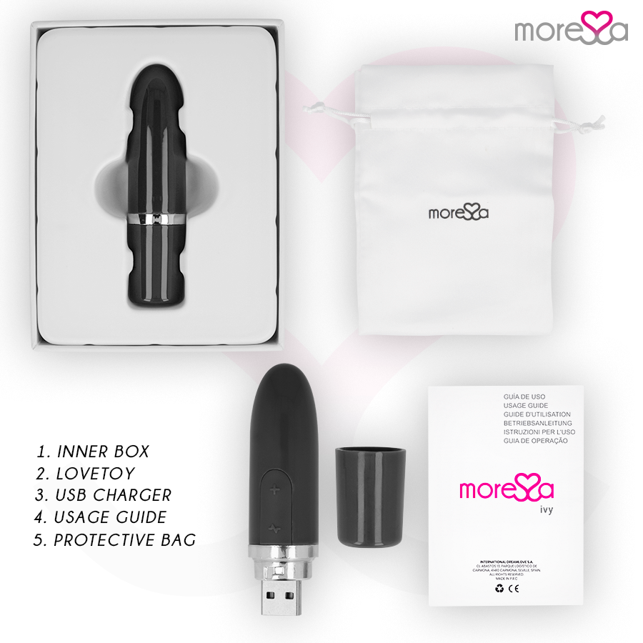 Vibratore da Viaggio Discreto Moressa Ivy — Forma Rossetto