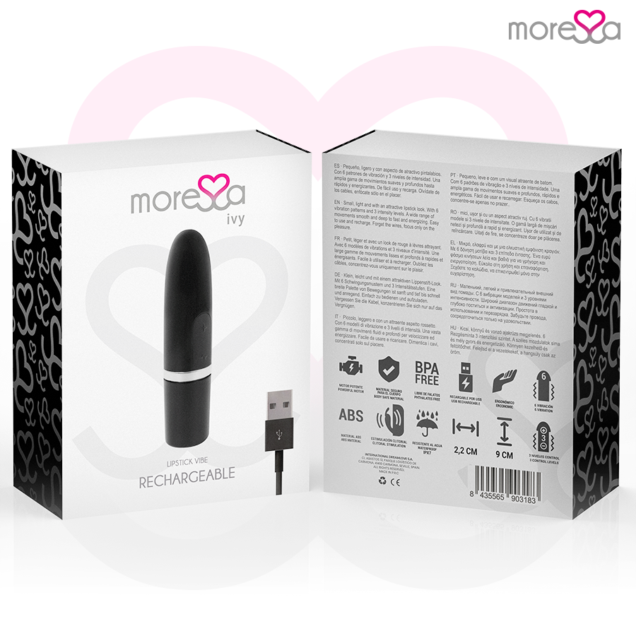 Vibratore da Viaggio Discreto Moressa Ivy — Forma Rossetto