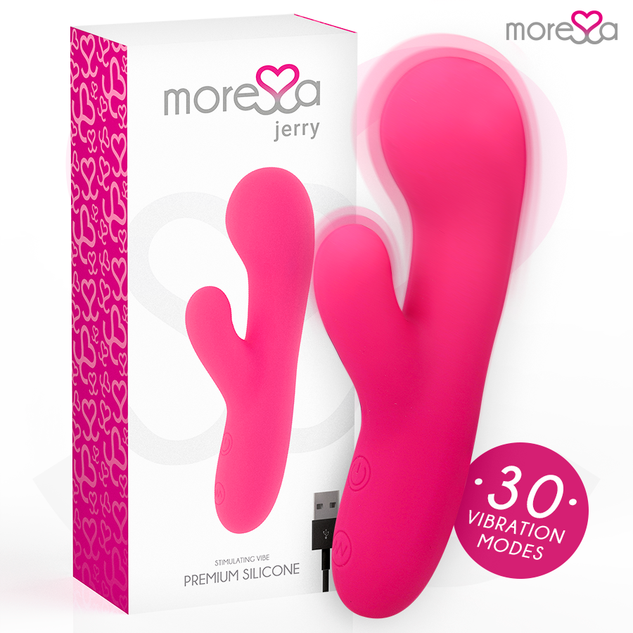Vibratore Rabbit Punto G Moressa Jerry Premium — Silicone
