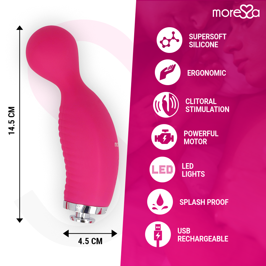 Vibratore Rabbit con Succhia Clitoride Moressa Kirk Duo — Silicone