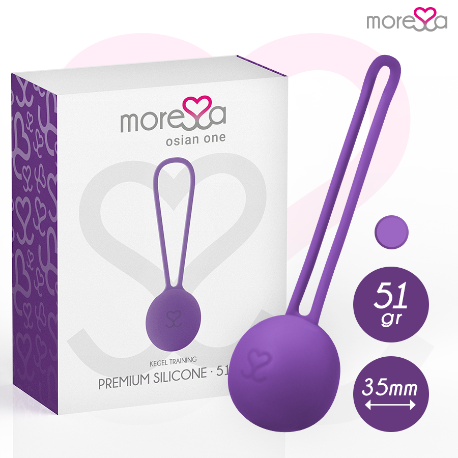 Pallina Cinese Pavimento Pelvico Moressa Osian One — Silicone, Lilla