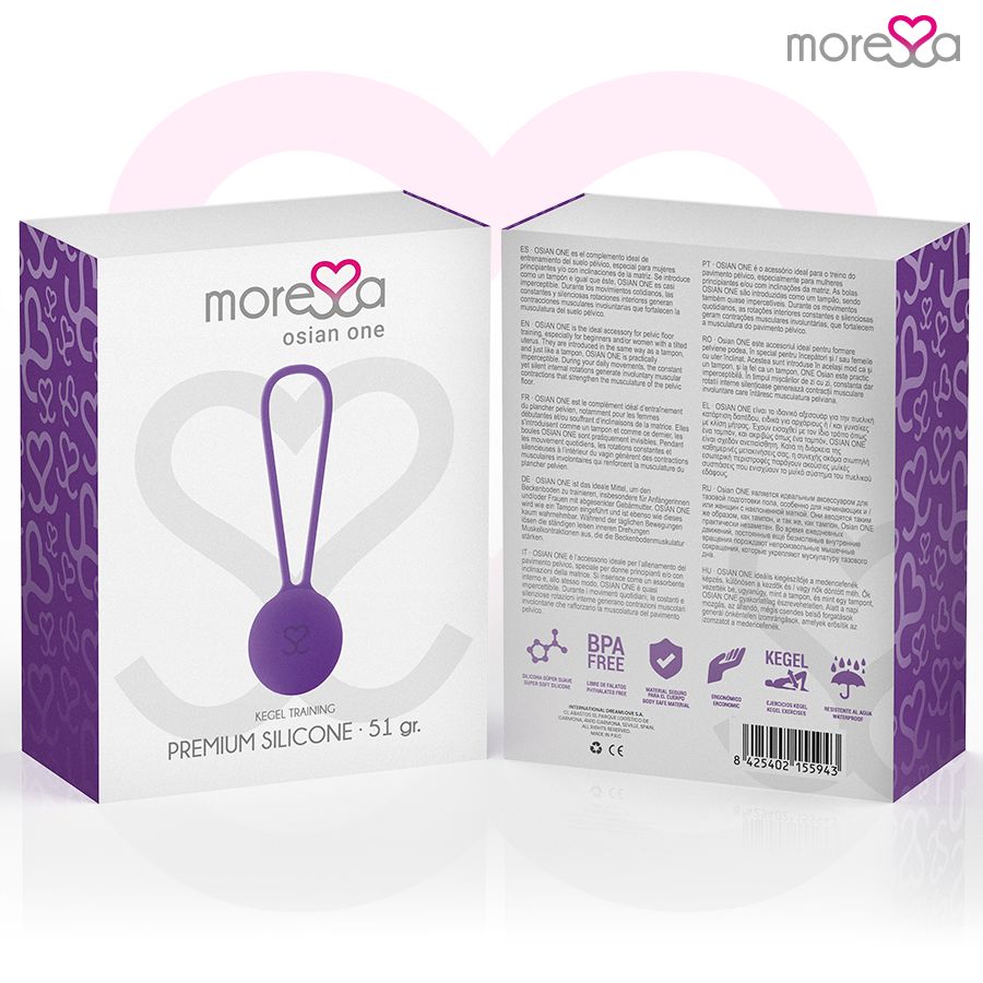 Pallina Cinese Pavimento Pelvico Moressa Osian One — Silicone, Lilla