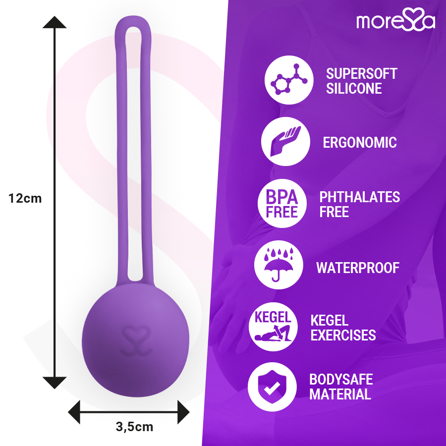 Pallina Cinese Pavimento Pelvico Moressa Osian One — Silicone, Lilla