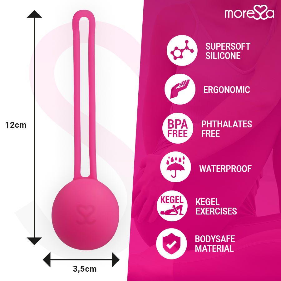 Palline Cinesi Kegel Moressa Osian One — Silicone, Rosa