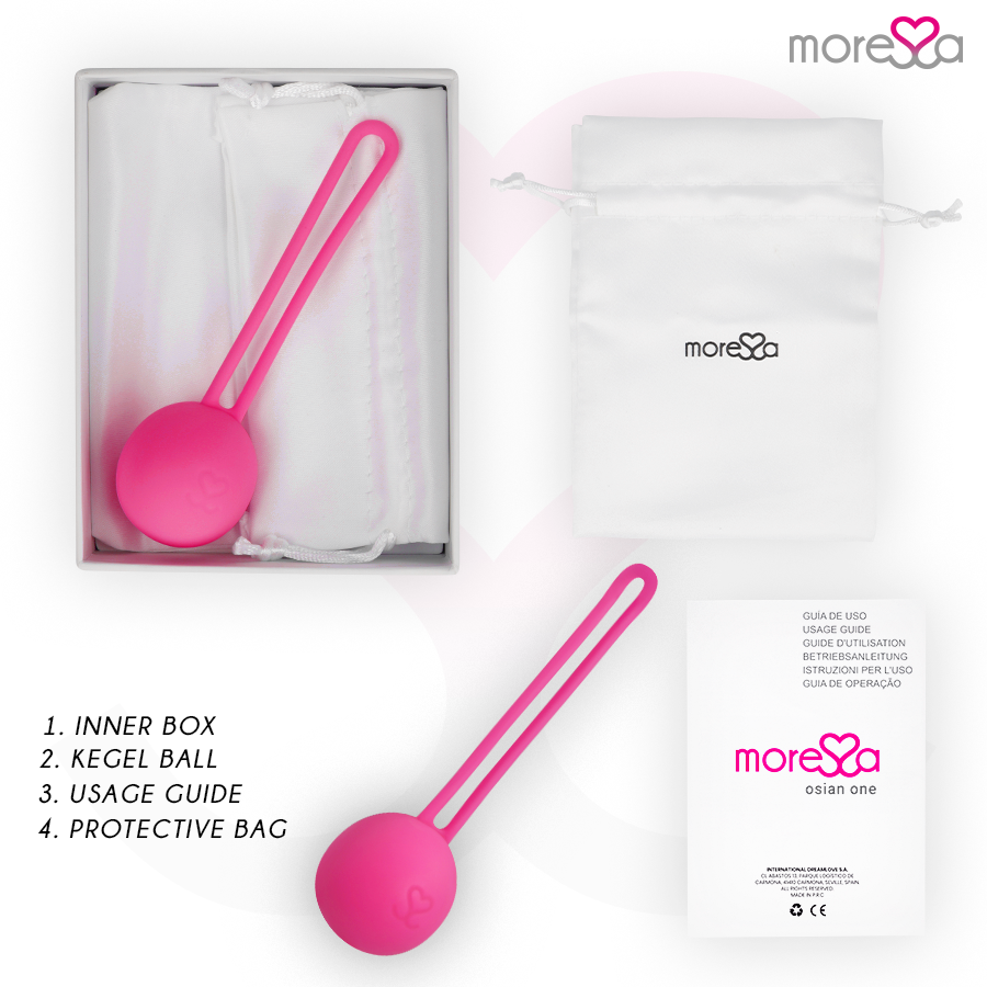 Palline Cinesi Kegel Moressa Osian One — Silicone, Rosa