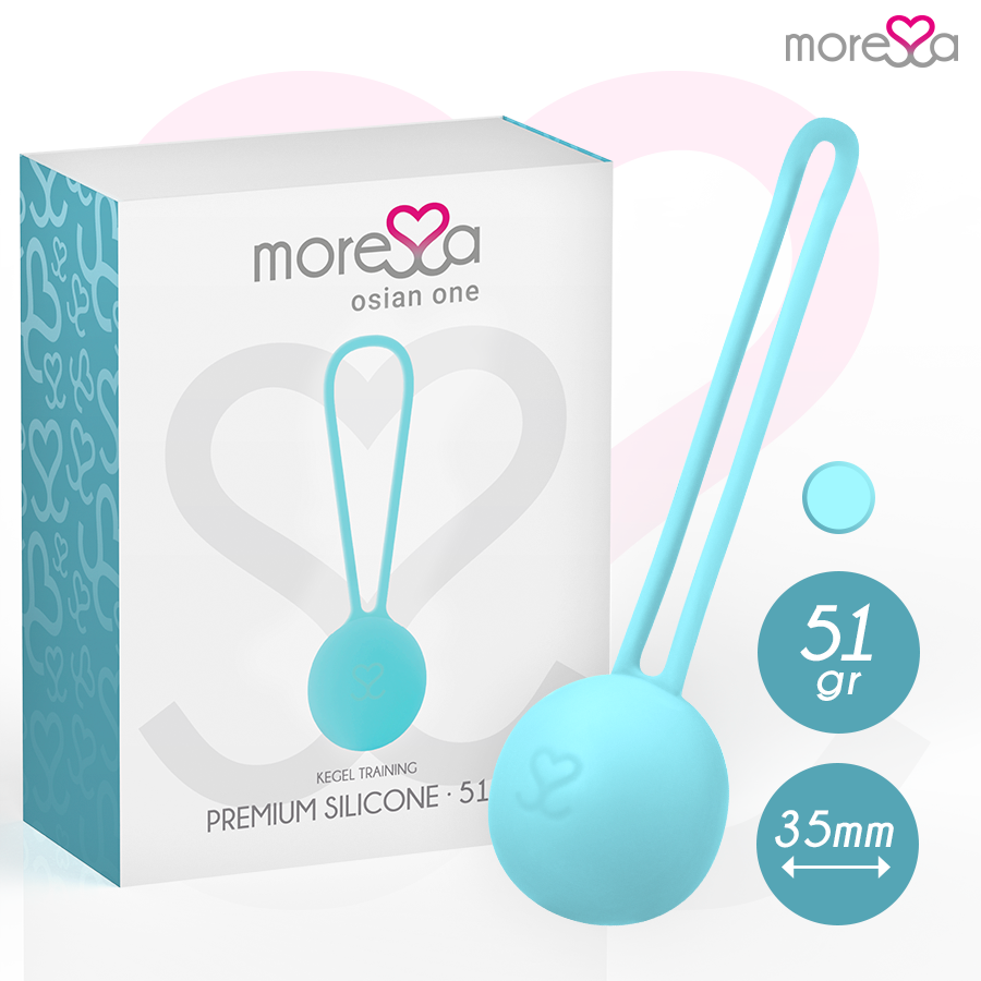 Pallina Cinese per Pavimento Pelvico Moressa Osian One — Turchese