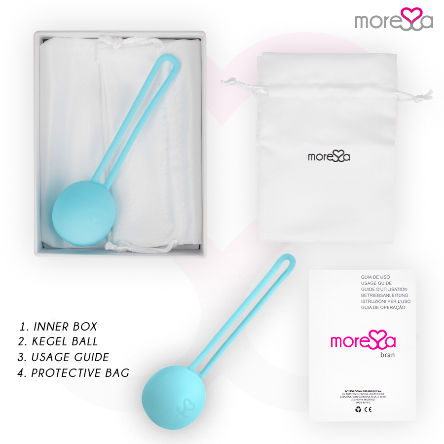 Pallina Cinese per Pavimento Pelvico Moressa Osian One — Turchese