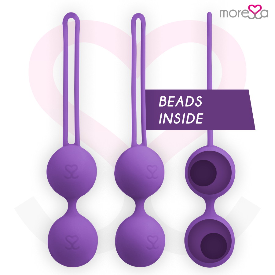 Palline Cinesi Kegel Moressa Osian Tre — Silicone, Lilla